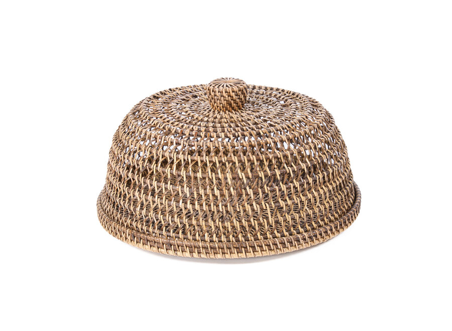 La Copertura Alimenti In Rattan - Marrone Naturale - M