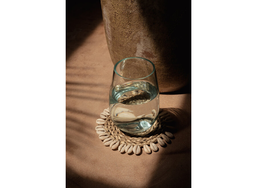 El Posavasos Seagrass Shell - Blanco