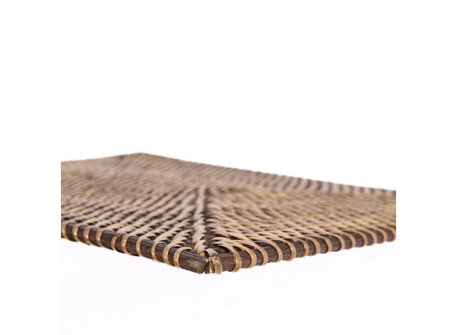 The Colonial Rectangular Placemat - Natural Brown