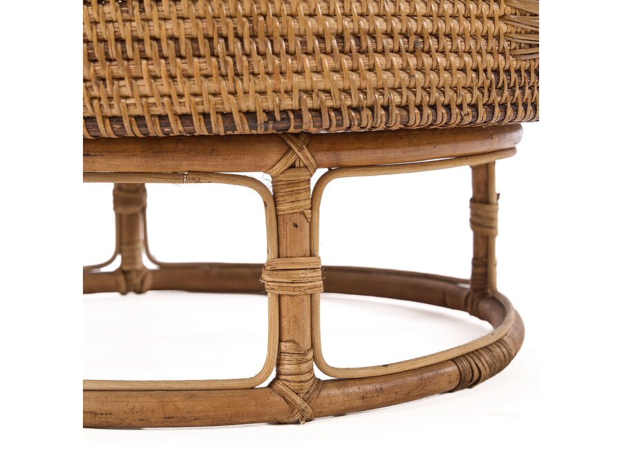 De Rattan Rise Tray - Natuurlijk Bruin