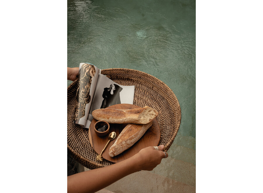 The Teak Root Round Plate - L