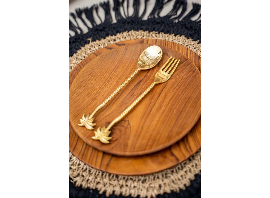 Der Teak Root Runder Teller - L