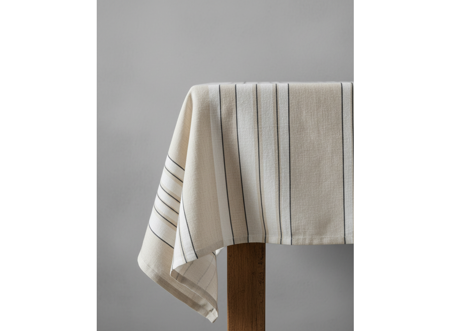 La Tovaglia Provence - Natural Black White - 150x300