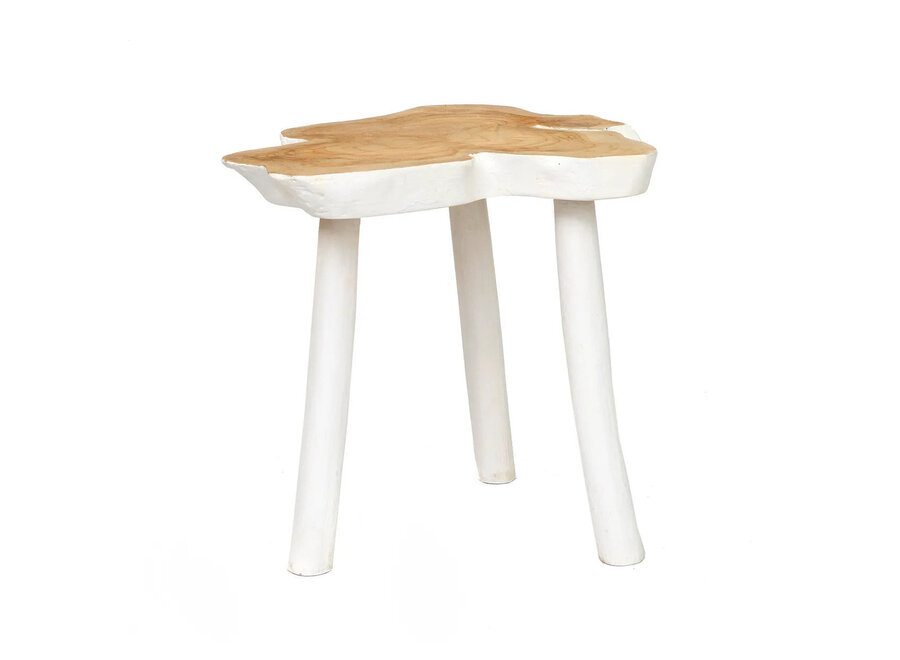 Der Organic Beistelltisch - Natur Weiss