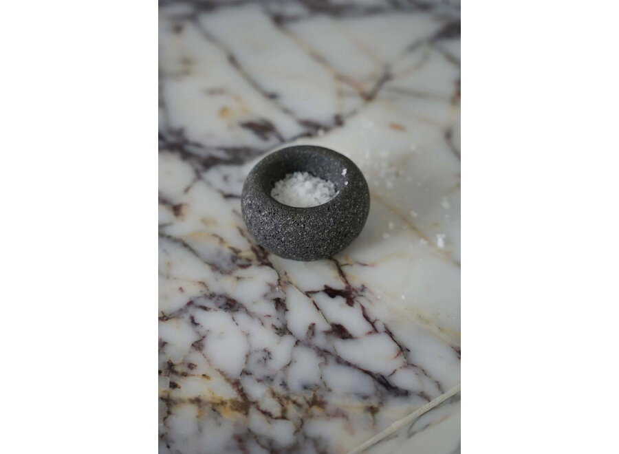 Salero Lava Stone - Negro