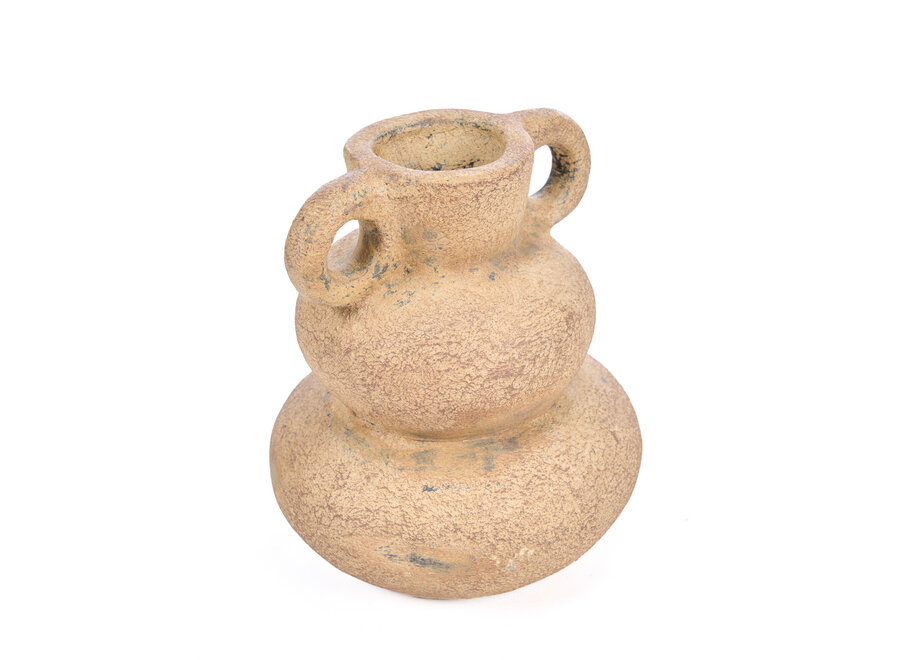 De Earthen Balance Vaas - Zand - S