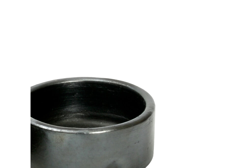 Le Bol Cylindrique Brûlé - Noir - S