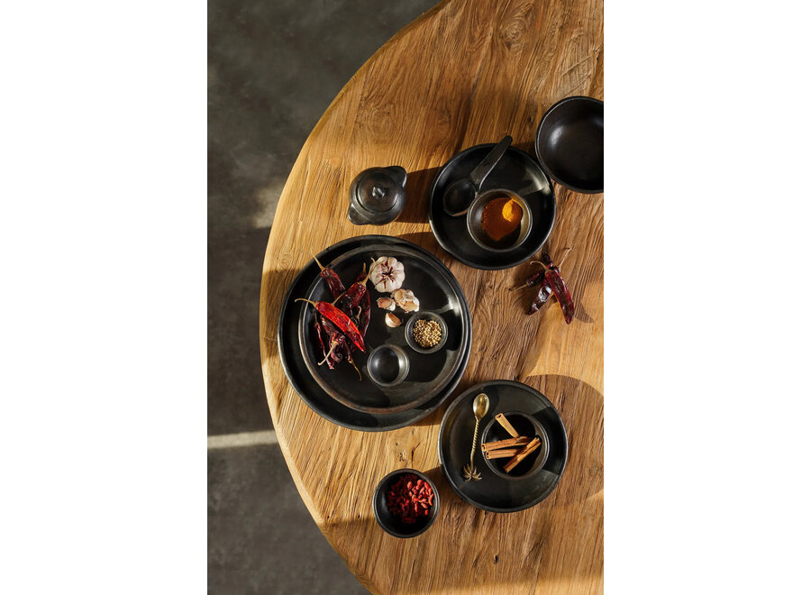 The Burned Classic Plate - Black - M