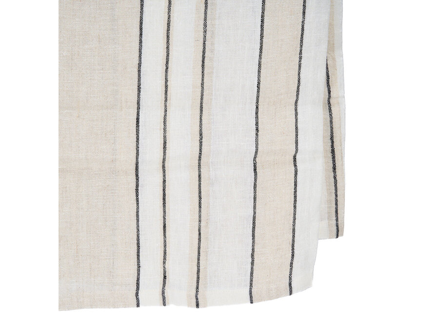 Het Provence Tafelkleed - Natuurlijk Zwart Wit - 150x250