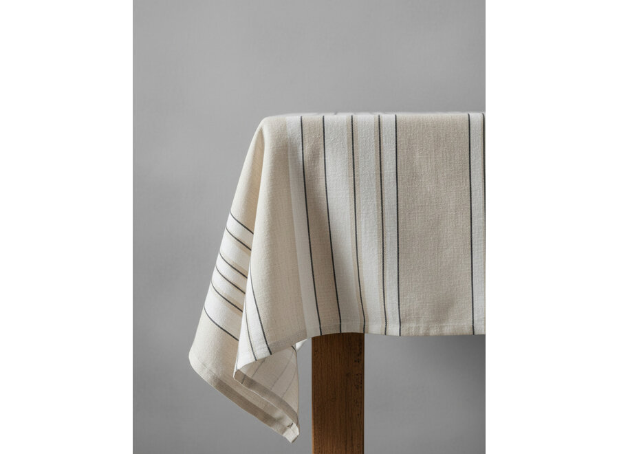Het Provence Tafelkleed - Natuurlijk Zwart Wit - 150x250