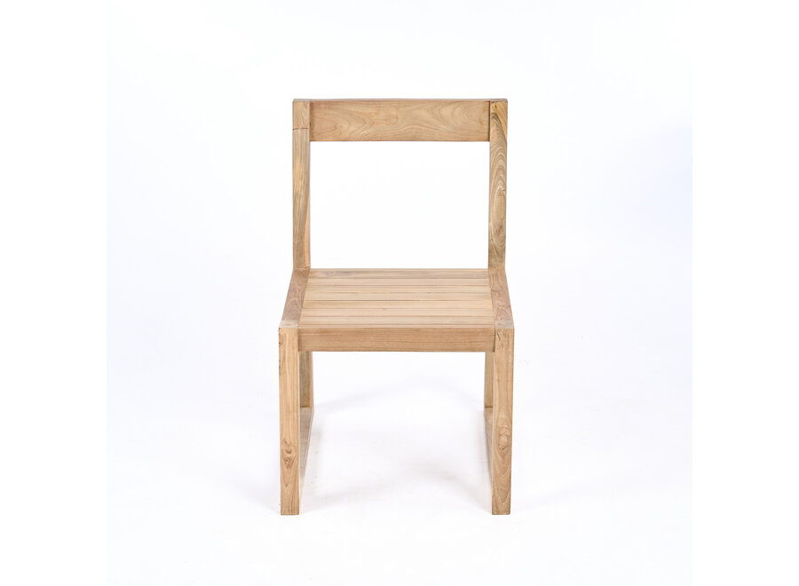 The Linear Dining Chair - Natural Grey