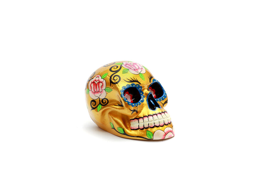 De Mexican Sugar Skull Goud - S