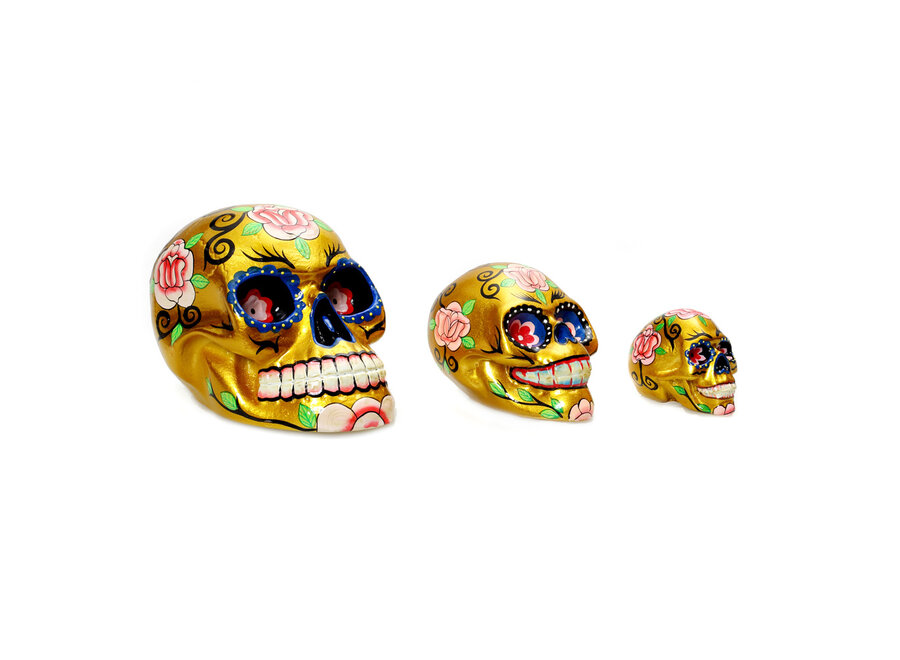The Mexican Sugar Skull Gold - S