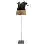 El Sombrero de Plumas Papua con Soporte - Negro