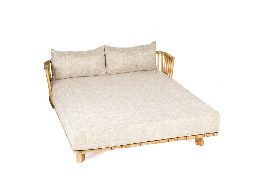 Das Doppelte Tagesbett Malawi - Naturbeige