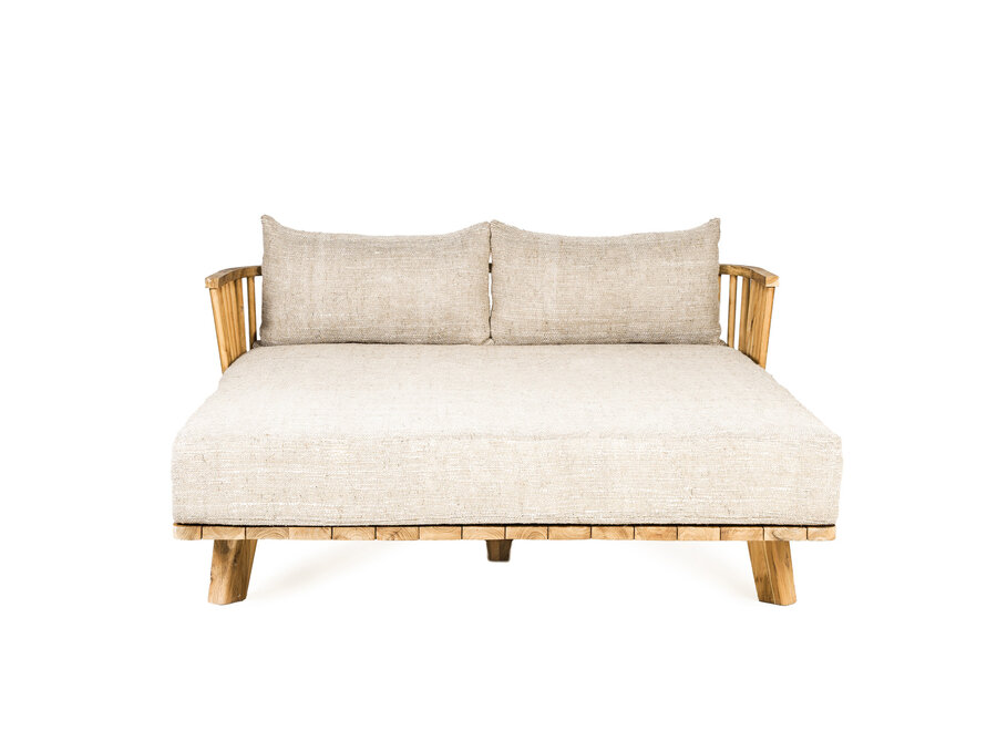 Das Doppelte Tagesbett Malawi - Naturbeige
