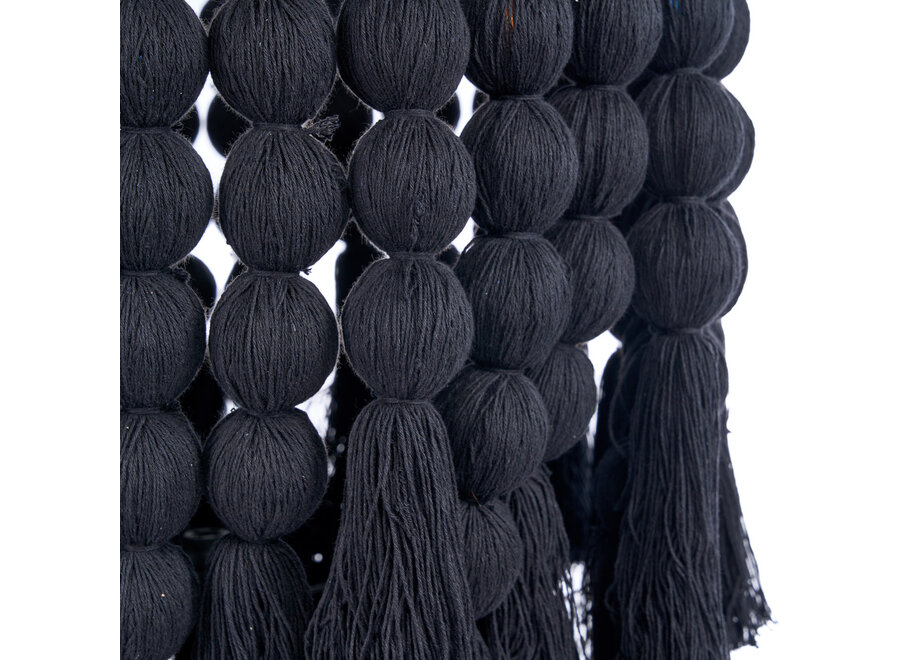 De Nomad Katoenen Kroonluchter - Zwart - XL