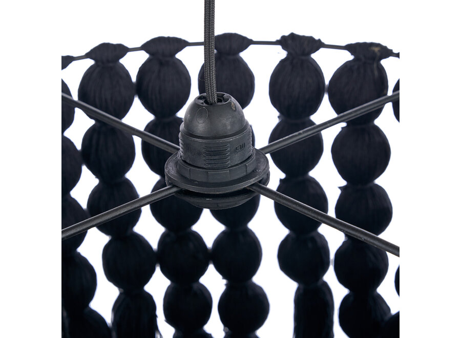 Il Lampadario Nomad In Cotone - Nero - XL