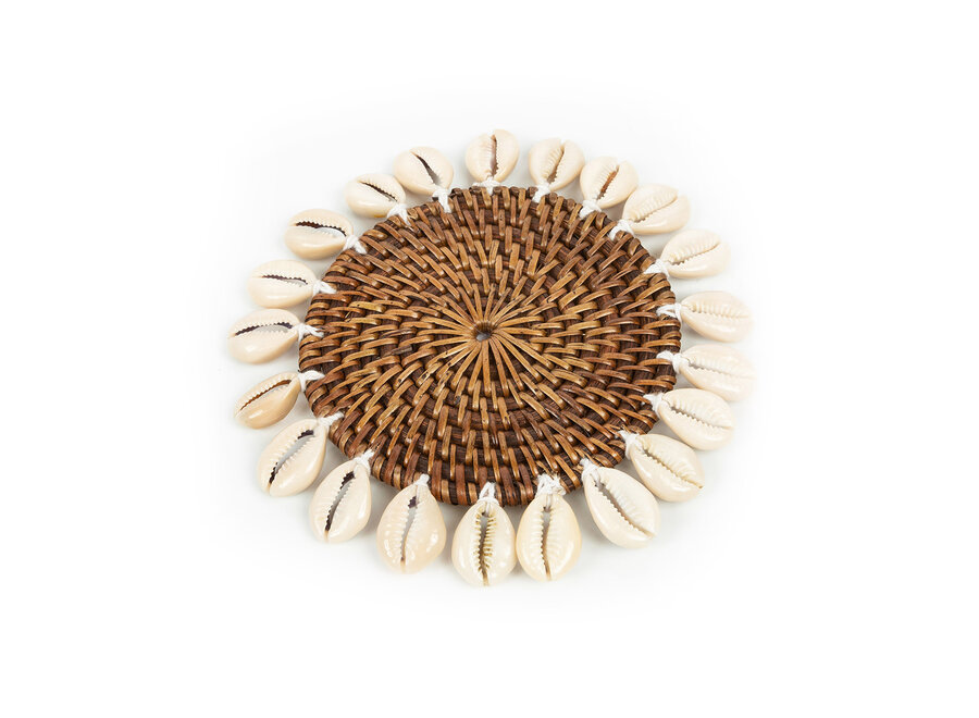 The Colonial Shell Coaster - Natural Brown