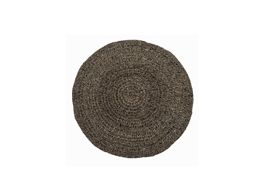Le Tapis Seagrass - Naturel Noir - 150