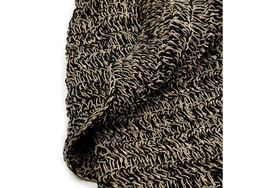 Het Seagrass Tapijt - Naturel Zwart - 150