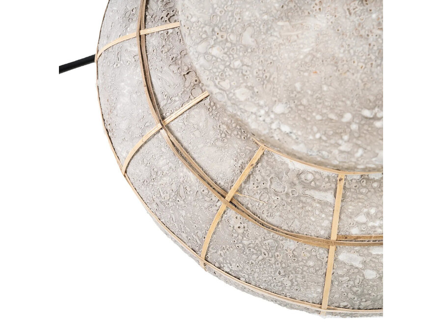 Die Kythira Tischlampe - Natur Beton