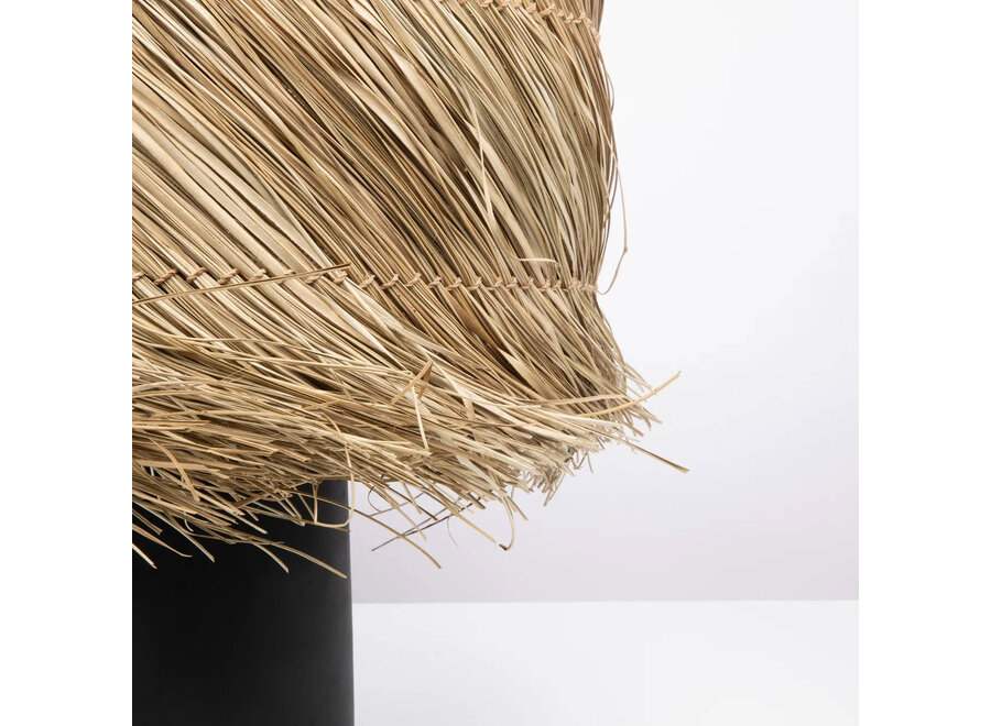 La Lámpara De Mesa Pandan - Negro Natural