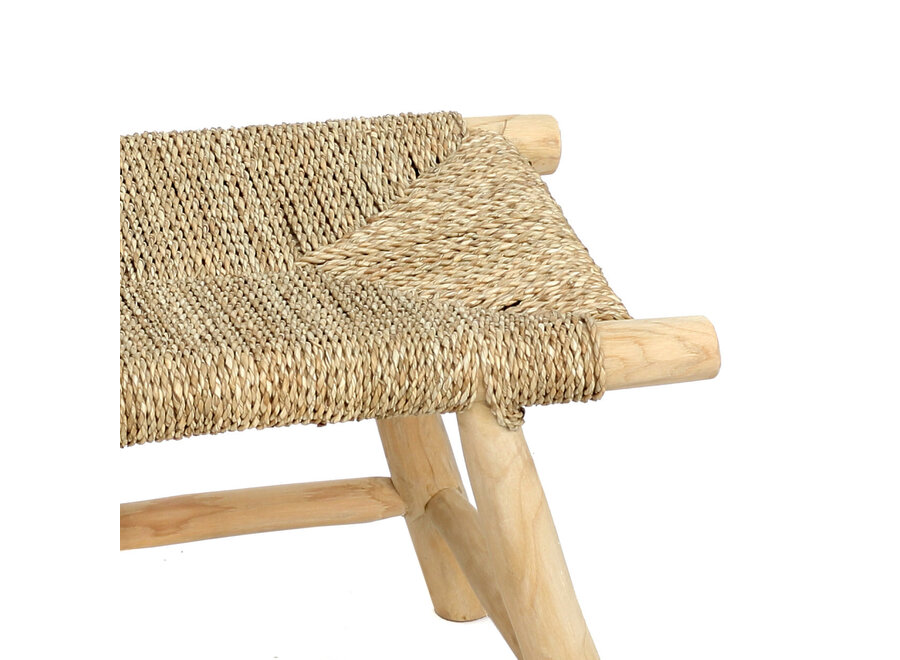 The Porto Seagrass Stool - Natural - M