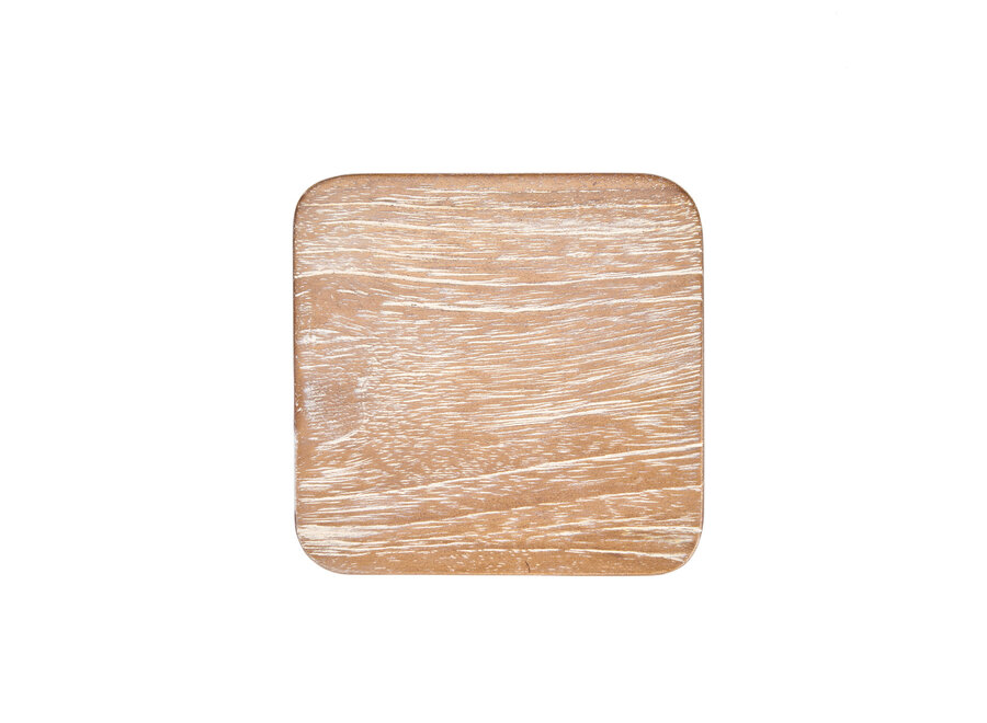 The Material Coaster - Medium Rustic Washed White