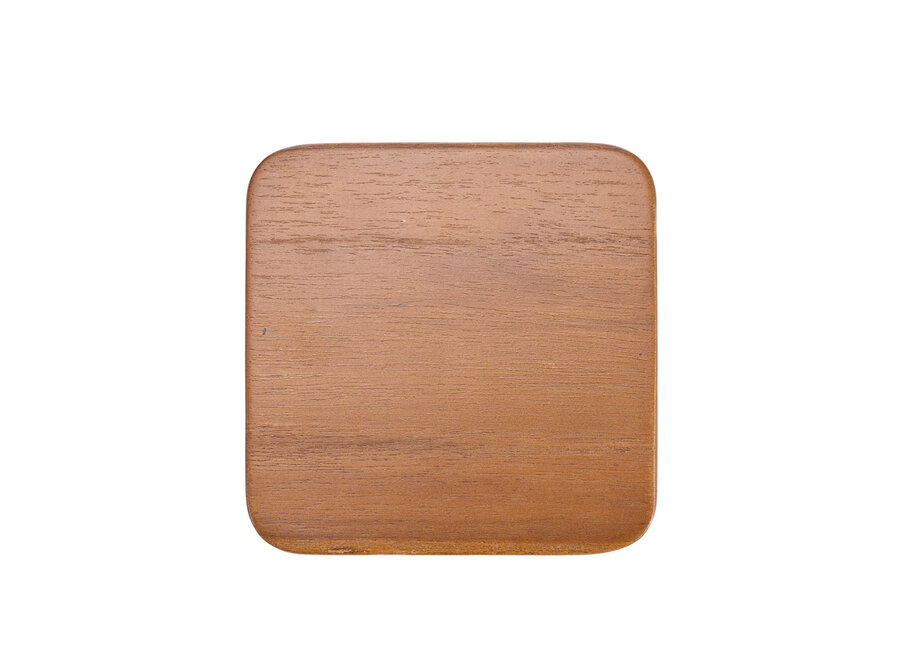 The Material Coaster - Smooth Medium Brown