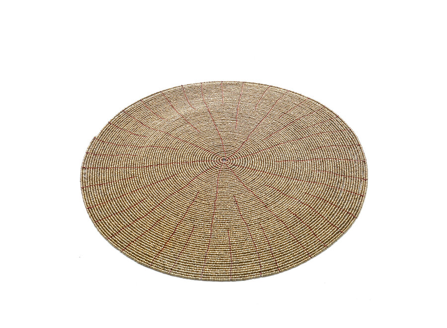 The Beaded Placemat - Gold