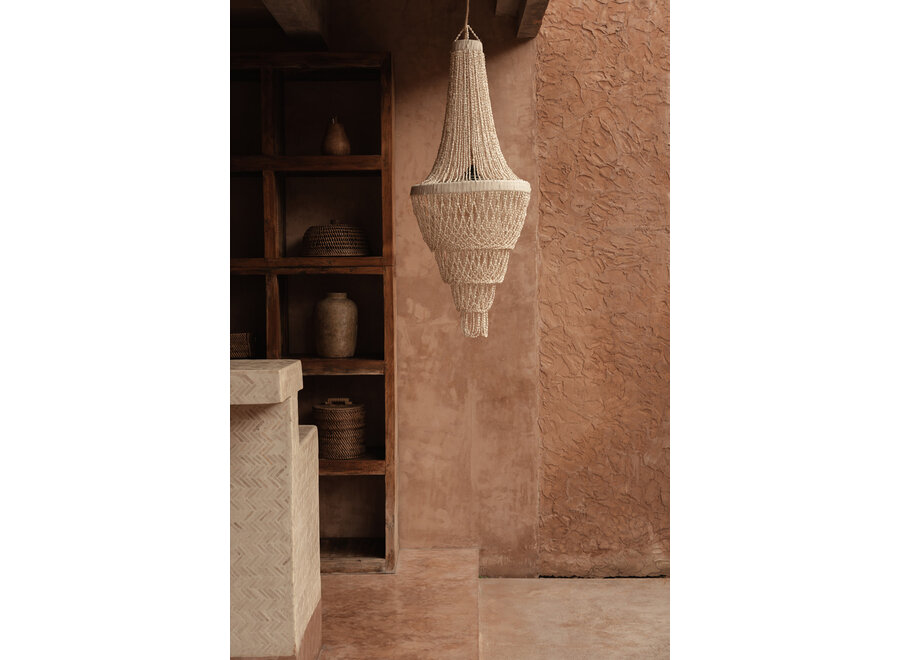 The Ocean Tower Shell Chandelier - Natural - L