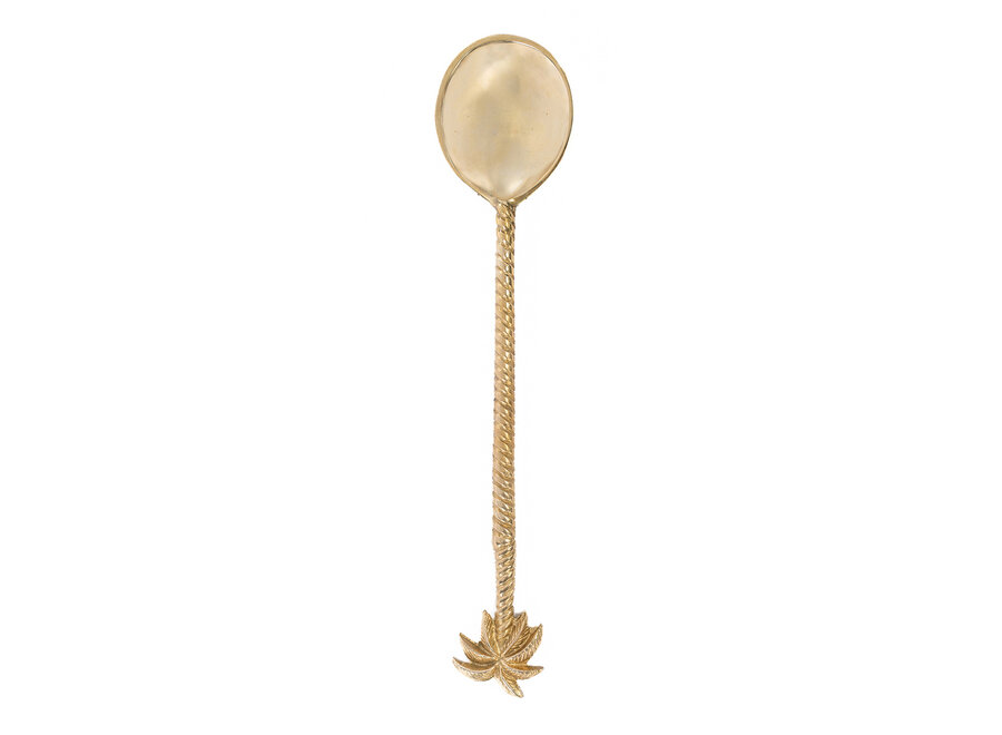 The Palm Tree Salad Spoon - Gold