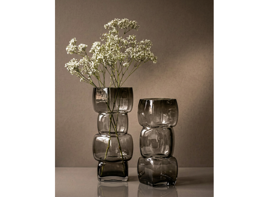 Die Cubes Vase – Dunkelgrau – L