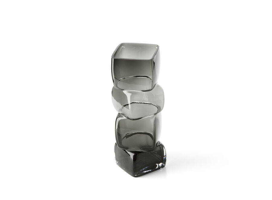 Die Cubes Vase – Dunkelgrau – L