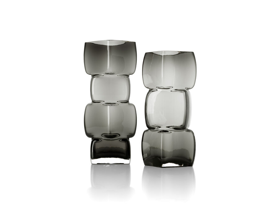 Le Vase Cubes – Gris Foncé – L