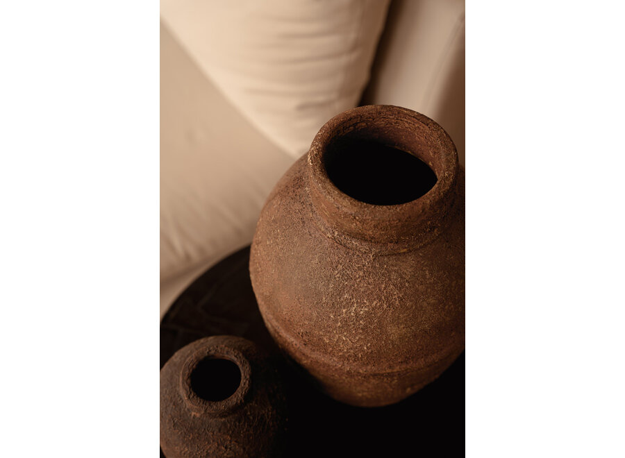 La Ánfora Rustica Jarrón - Terracota - L