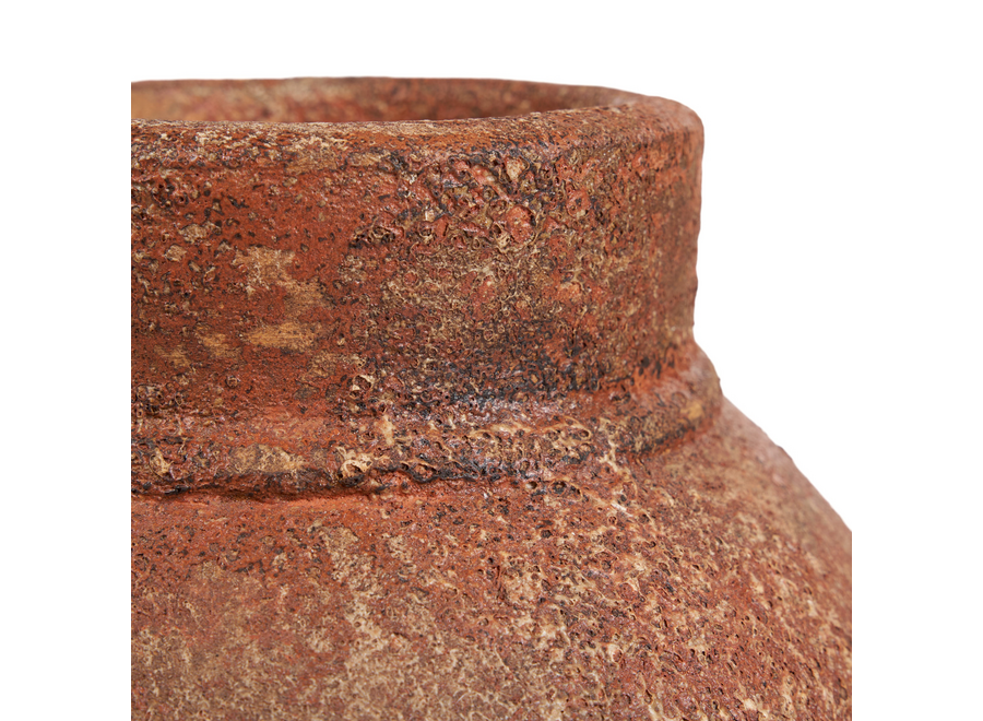 De Amphora Rustica Vaas - Terracotta - L