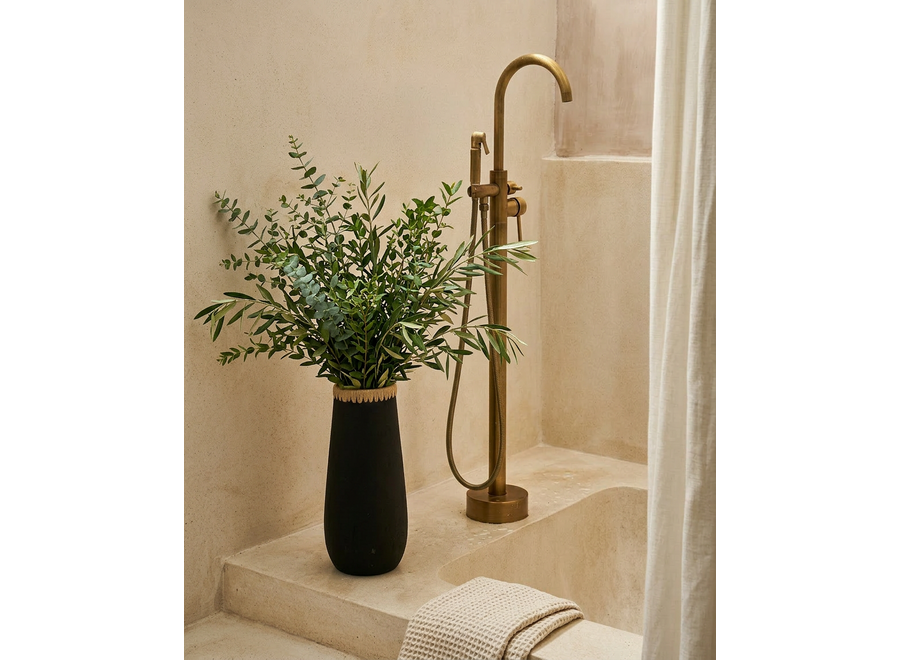 Die Sneaky Vase - Schwarz Natur - L
