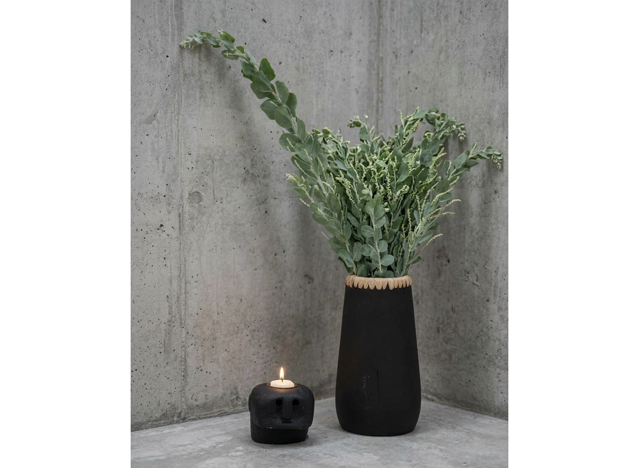 Die Sneaky Vase - Schwarz Natur - M