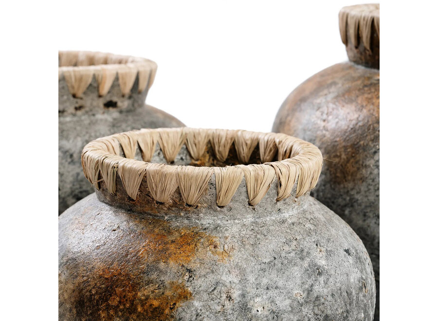 Die Styly Vase - Antik Grau - S
