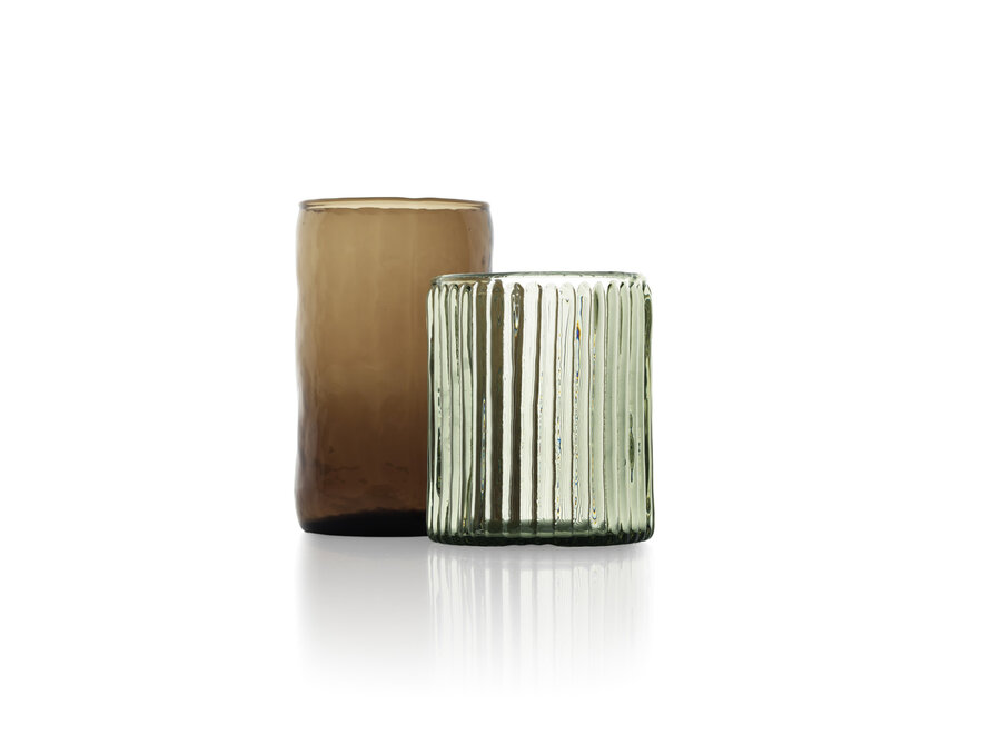 The Ribbed Tumbler - Charcoal