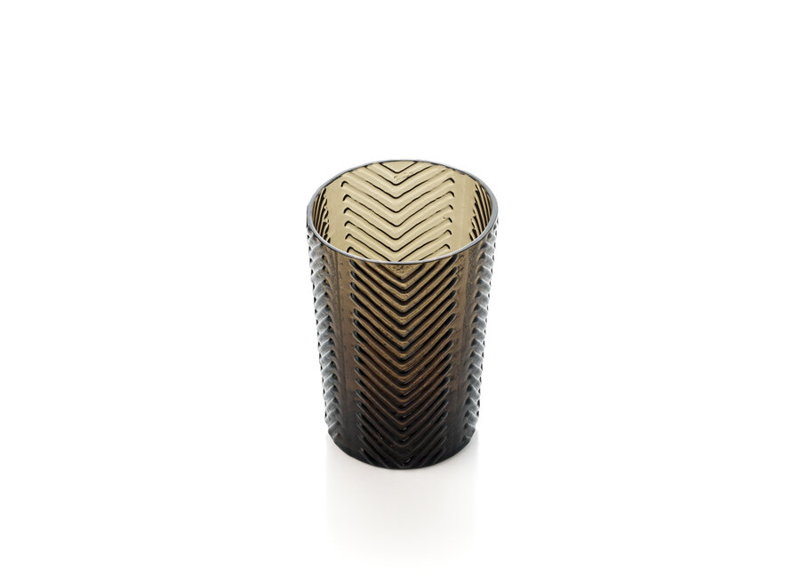 Le Verre Tumbler Herringbone - Fumé