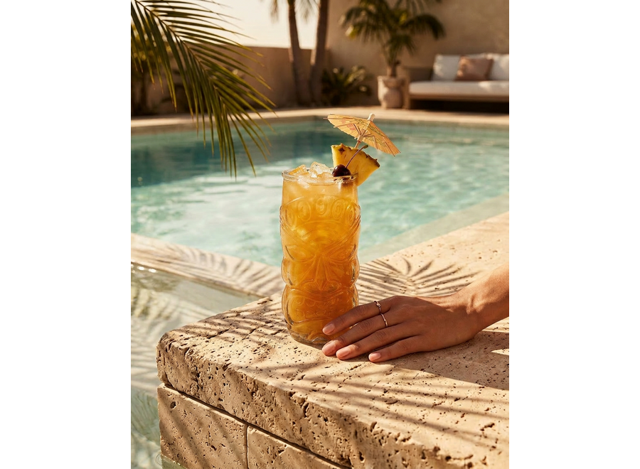 Le Tiki Verre - Bleu