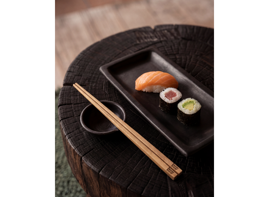 El Plato para Sushi Burned - Negro - M