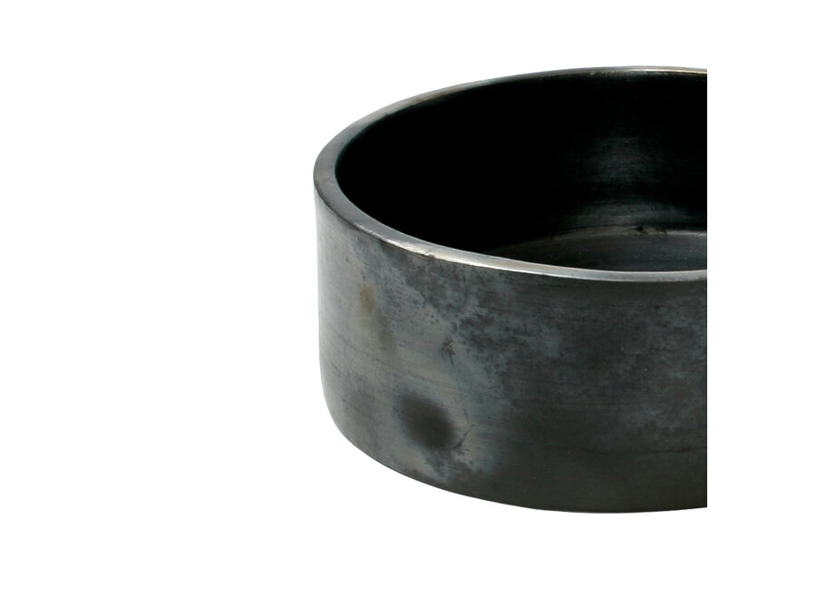 The Burned Cylinder Dish - Black - L