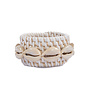 The Rattan Shell Napkin Ring - White