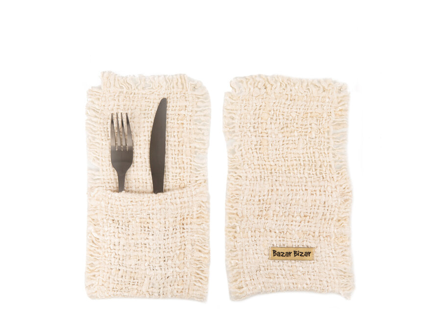 The Oh My Gee Cutlery Holder - Cream
