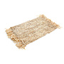 Das Fringe Raffia Rechteckiges Platzset - Natur