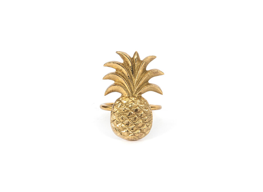 The Pineapple Napkin Ring - Gold